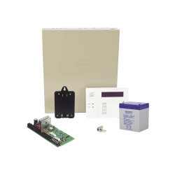 Kit de panel de alarma vista48la con gabinete, batería y transformador