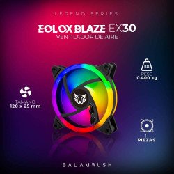 Ventilador de 120mm Balam Rush Eolox Blaze EX30: Velocidad: 1200 Rpm F