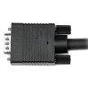 Cable de video VGA de 2 m para monitor de computadora, HD15 macho a macho, negro.