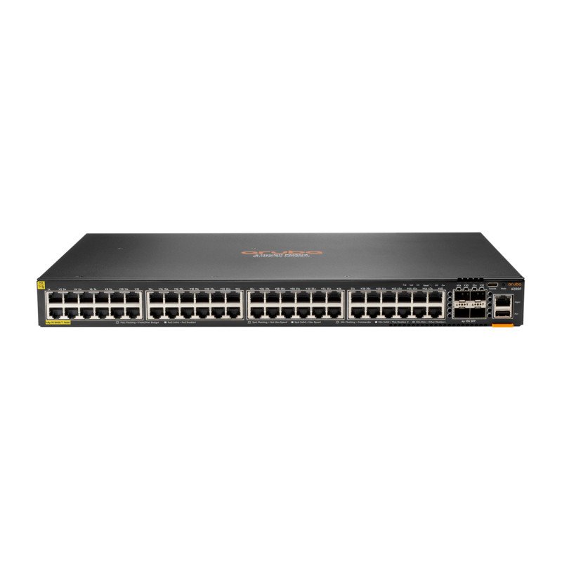 SWITCH 6200F - 48 PUERTOS [ 1 GbE - CLASE 4 ]/ 4 PUERTOS SFP+ [ 10 GbE