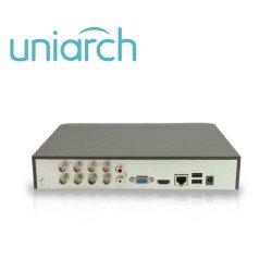DVR pentahibrido uniarch xvr-108g3, 8 ch analógicos hasta 5 mp lite a 
