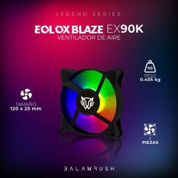 Ventilador para PC Balam Rush eolox blaze ex90k, 3 pz, flujo de aire 3