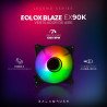 Ventilador para PC Balam Rush eolox blaze ex90k, 3 pz, flujo de aire 3