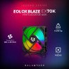 Kit 3 ventiladores Balam Rush eolox blaze ex70k, flujo de aire 30.71 c