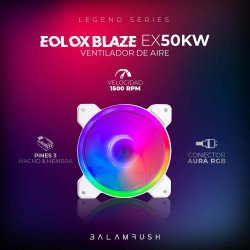 Kit ventiladores Balam Rush eolox blaze ex50kw, 3 piezas, flujo de air