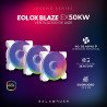 Kit ventiladores Balam Rush eolox blaze ex50kw, 3 piezas, flujo de air