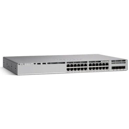 Switch Catalyst 9200, 24 Puertos Gigabit Ethernet, PoE+, Network Essen