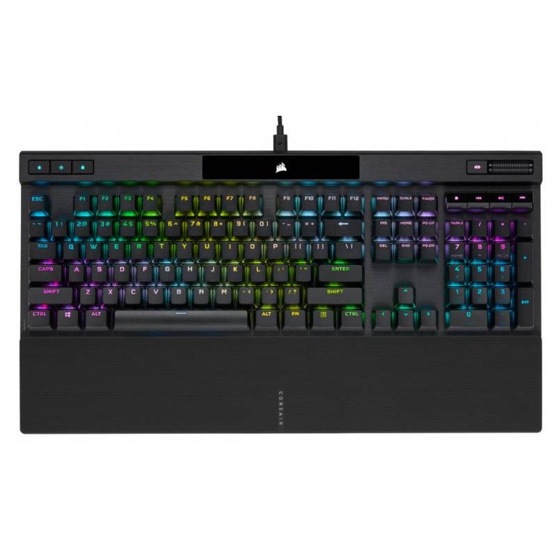 Teclado Corsair k70 RGB pro mecánico pbt double shot pro  cherry mx r