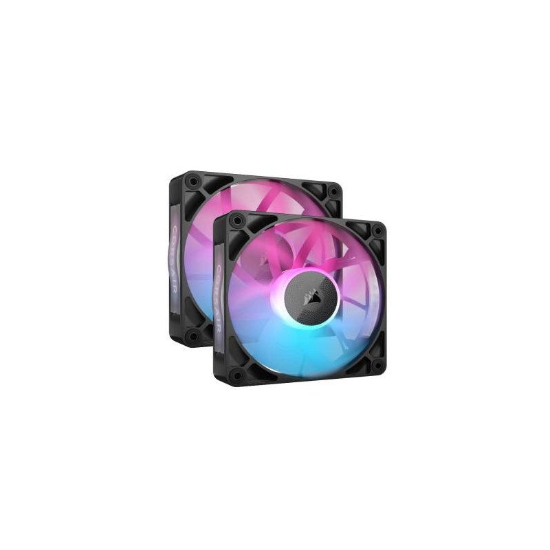 Ventilador Corsair icue link RX140 RGB pwm, 140 mm, negro, gamer, kit 