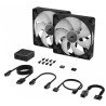 Ventilador Corsair icue link RX140 RGB pwm, 140 mm, negro, gamer, kit 