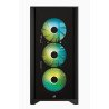 Gabinete Gamer Corsair ICUE 4000X RGB Media Torre ATX mATX ITX Cristal