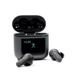 Audífonos Perfect Choice TWS anc+enc con pantalla táctil LED sonor