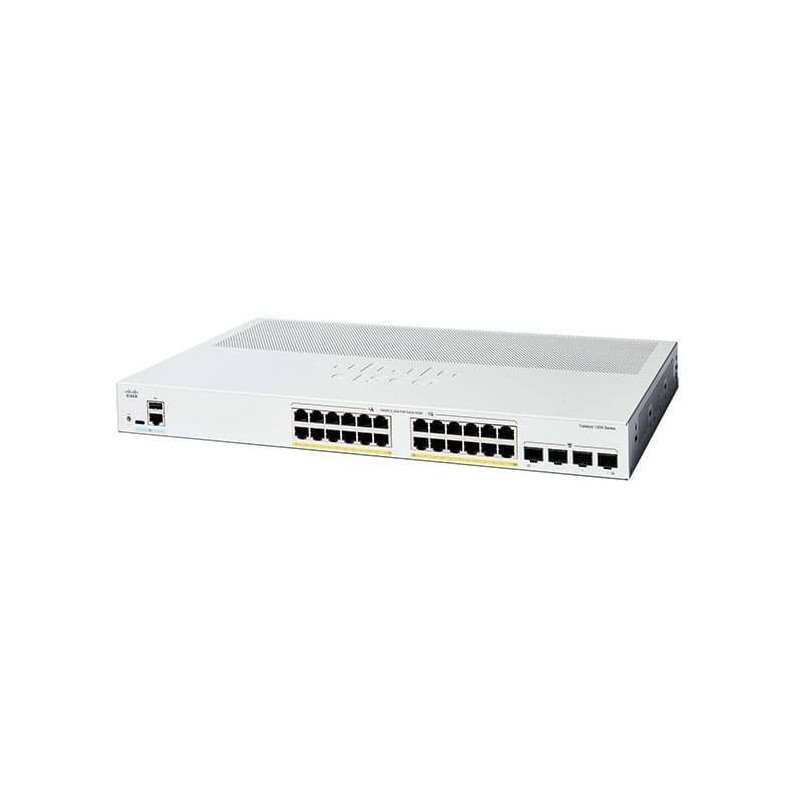 Switch Catalyst 1300, 24 puertos Gigabit Ethernet, PoE+ con 195W total