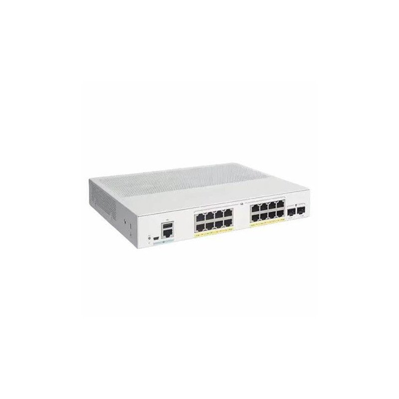 Switch Catalyst 1300, 16 puertos Gigabit Ethernet, PoE+ con 240W total