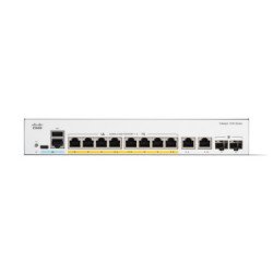 Switch Catalyst 1200, 8 puertos Gigabit Ethernet, PoE+ con 67W totales