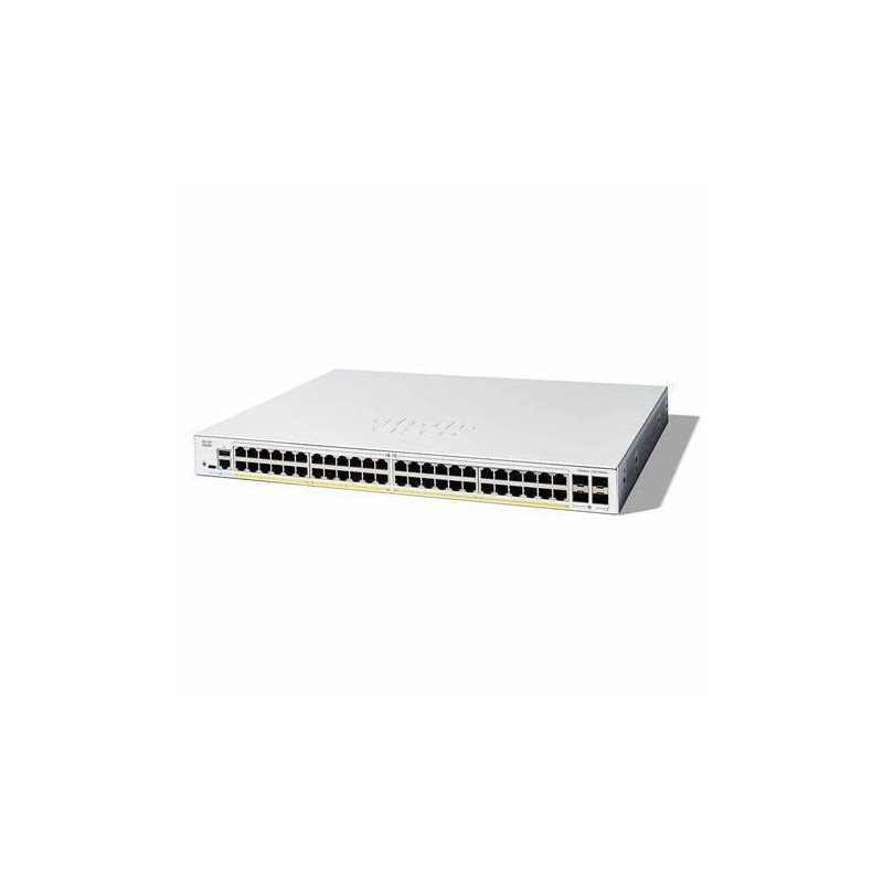 Switch Catalyst 1300, 48 puertos Gigabit Ethernet, PoE+ con 375W total