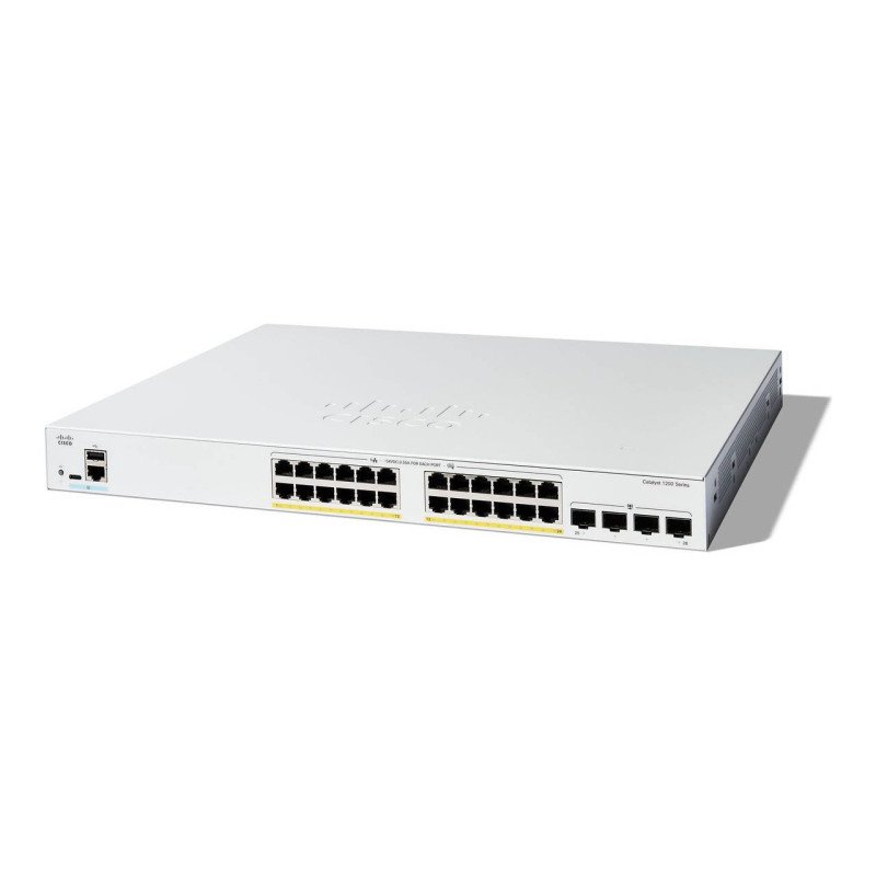Switch Catalyst 1200, 24 puertos Gigabit Ethernet, PoE+ con 375W total