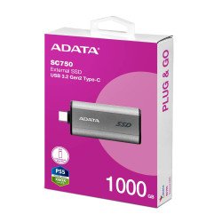 Unidad de estado sólido externo 1TB adata sc750 portátil USB tipo c ne