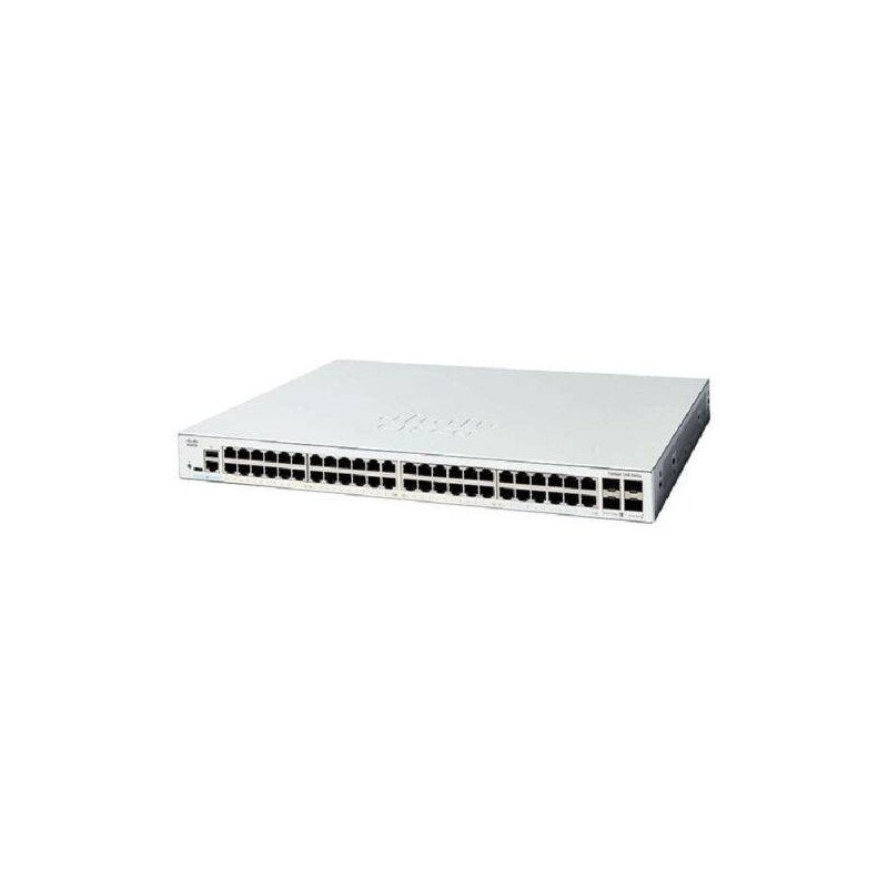 Cisco switch catalyst 1200, 48 puertos gigabit ethernet, no Poe, 4 pue