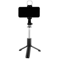 Bastón tripie selfie stick plegable con luz led Selfix