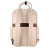 Mochila bolsa de mujer color taupe, espacio para laptop kokette perfec