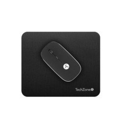Mouse SLIVEBLACK recargable negro con nano receptor tipo C y USB A, Mo