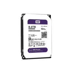 Disco duro interno WD Purple 3.5 8TB SATA3 6GB/s 256MB 24x7 para DVR y NVR de 1-16 bahías y 1-64 cámaras