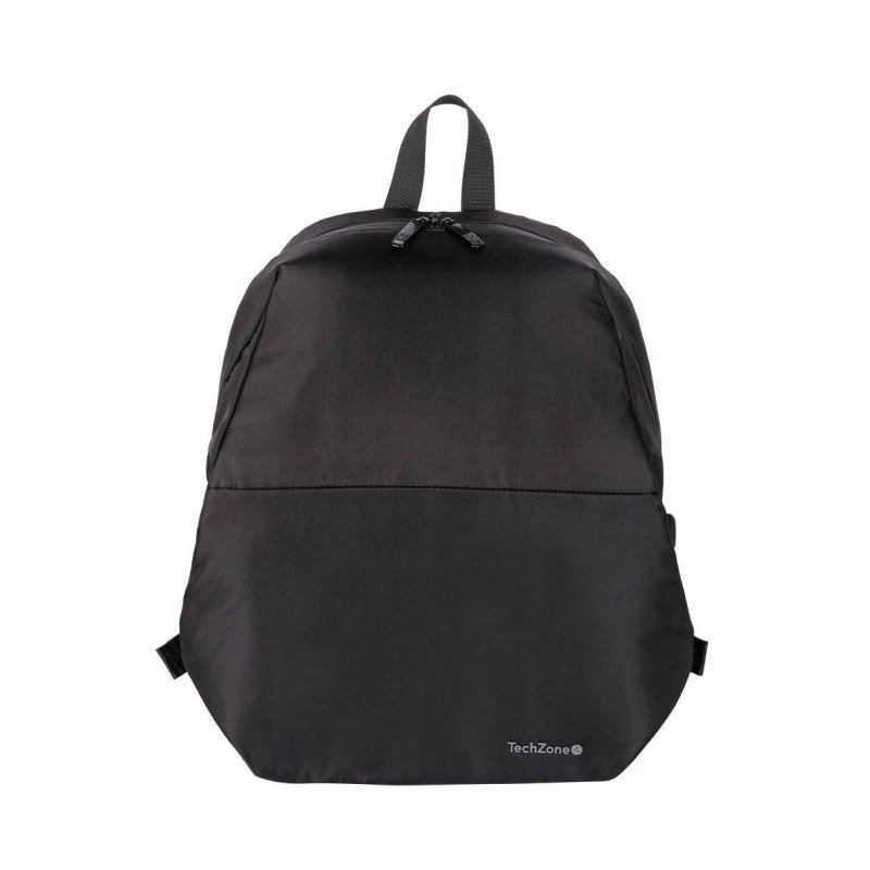 Backpack LITE TZLBP13 TECHZONE 15.6, Poliéster 420 D Twill, color Negr