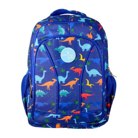 Mochila Escolar Infantil Múltiples Compartimentos Modelo Brooklyn Dino