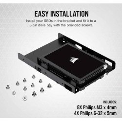 Bracket montaje CSsdbrkt2 SSD 2.5, 3.5 pulgadas