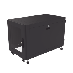 Gabinete profesional de piso para telecomunicaciones de 12ur, 1000 mm 