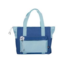 Totebag azul para laptop 16 pulgadas TZLB01-V, color azul y turquesa