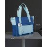 Totebag azul para laptop 16 pulgadas TZLB01-V, color azul y turquesa
