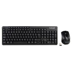 Teclado, mouse, inalámbricos TechZone estándar, USB