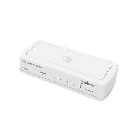 Switch Manhattan fast Ethernet de 5 puertos 10/100 para escritorio col