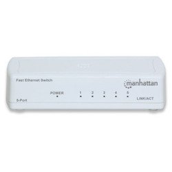 Switch Manhattan fast Ethernet de 5 puertos 10/100 para escritorio col