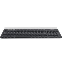 Teclado Logitech K780 negro/gris inalámbrico USB bluetooth multidispositivos unifying hasta 10 mts de distancia para