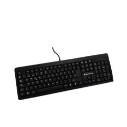 Teclado standard alámbrico TechZone con diseño ergonómico conexión USB