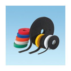 Rollo de velcro, 15 Pies (4.5m) - Negro