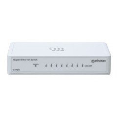 Switch Manhattan GB 8 puertos, desktop, blanco