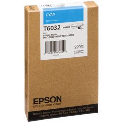 Cartucho Epson modelo T603 cian, para Stylus Pro 7800, 7880, 9800, 988
