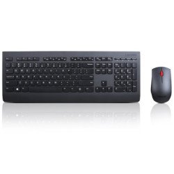 Combo de teclado y mouse inalámbrico profesional Lenovo español de Latinoamérica sin batera 4x30h56831