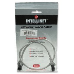 Cable de red Intellinet, 0.5 m, Cat. 6, UTP gris