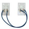 Juego de placa de pared extensora HDMI Tripp-Lite P167-000 sobre cat5,