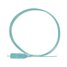 Pigtail de fibra óptica simplex SC, PVC, OM3 50/125, aqua, 1 metro