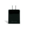 Cargador para pared. Vorago AU-350-BK negro. Quick charge, cargador de pared, negro. Quick charge 3.0a pd 20w USB a y tipo c neg