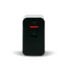 Cargador para pared. Vorago AU-350-BK negro. Quick charge, cargador de pared, negro. Quick charge 3.0a pd 20w USB a y tipo c neg