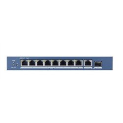 Switch PoE+, 8 Puertos Gigabit 802.3 af/at (30 W), 1 Puerto Gigabit Up