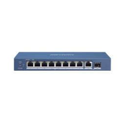 Switch PoE+, 8 Puertos Gigabit 802.3 af/at (30 W), 1 Puerto Gigabit Up