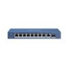 Switch PoE+, 8 Puertos Gigabit 802.3 af/at (30 W), 1 Puerto Gigabit Up